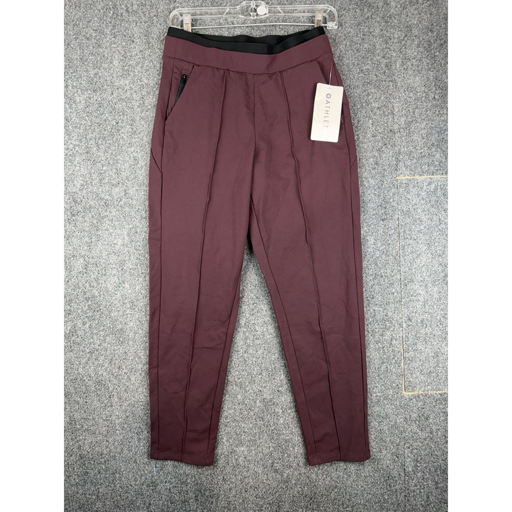 Athleta NWT Women XS Venice Pintuck Pant Spiced Cabernet NEW! - Picture 1 of 9